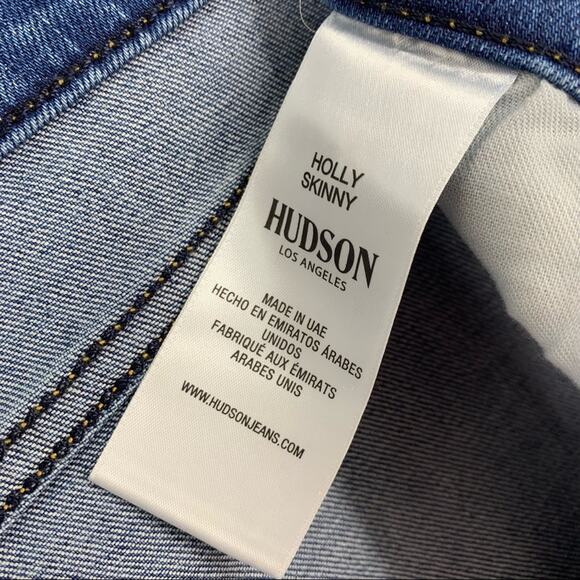 Hudson Holly High Rise Skinny Ankle Blue Jeans Women’s Size 34 NWT - Picture 9 of 10
